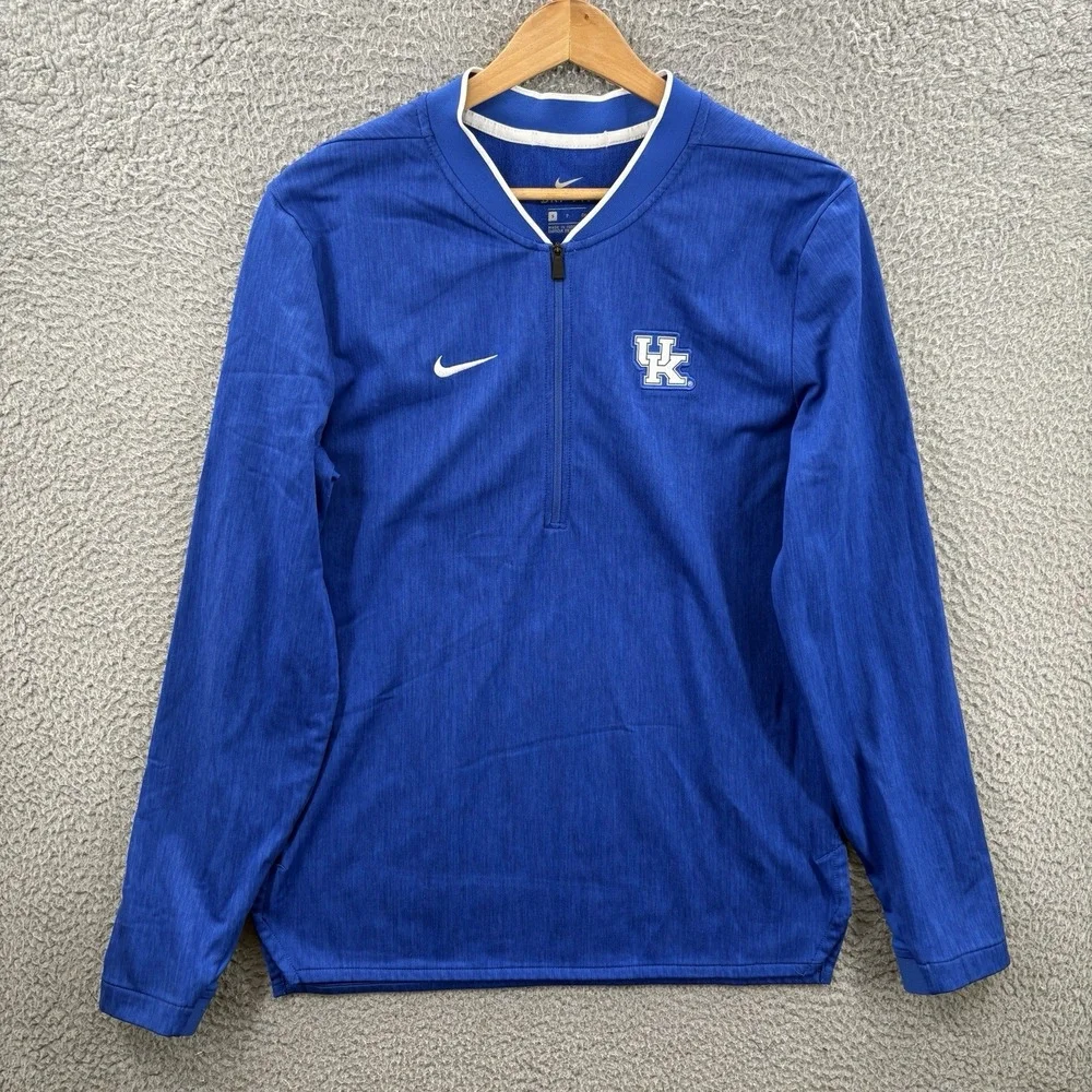 Kentucky Wildcats 1/4 Zip Pullover Mens S Dri-Fit Performance Blade Collar UK